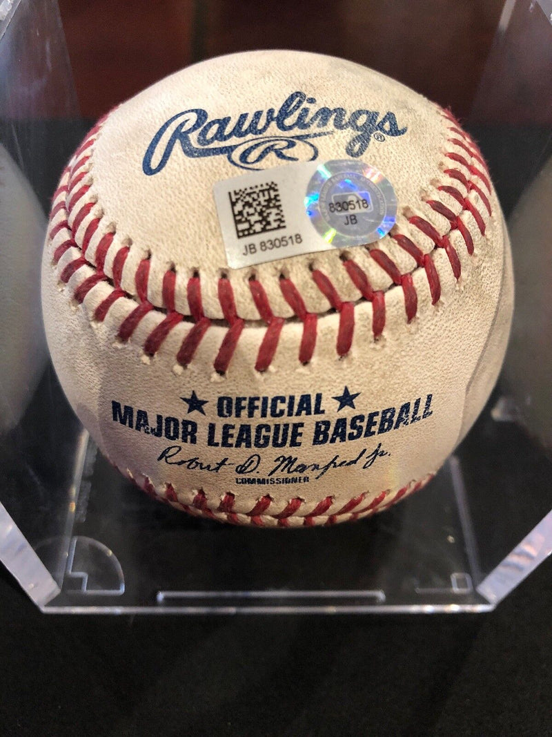 Victor Robles MLB Game Used Auto Foul Ball Baseball 9/22/17 Nationals Vs Mets