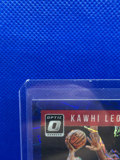 2018-19 DonRuss Optic Basketball Kawhi Leonard Blue Velocity Prizm #121