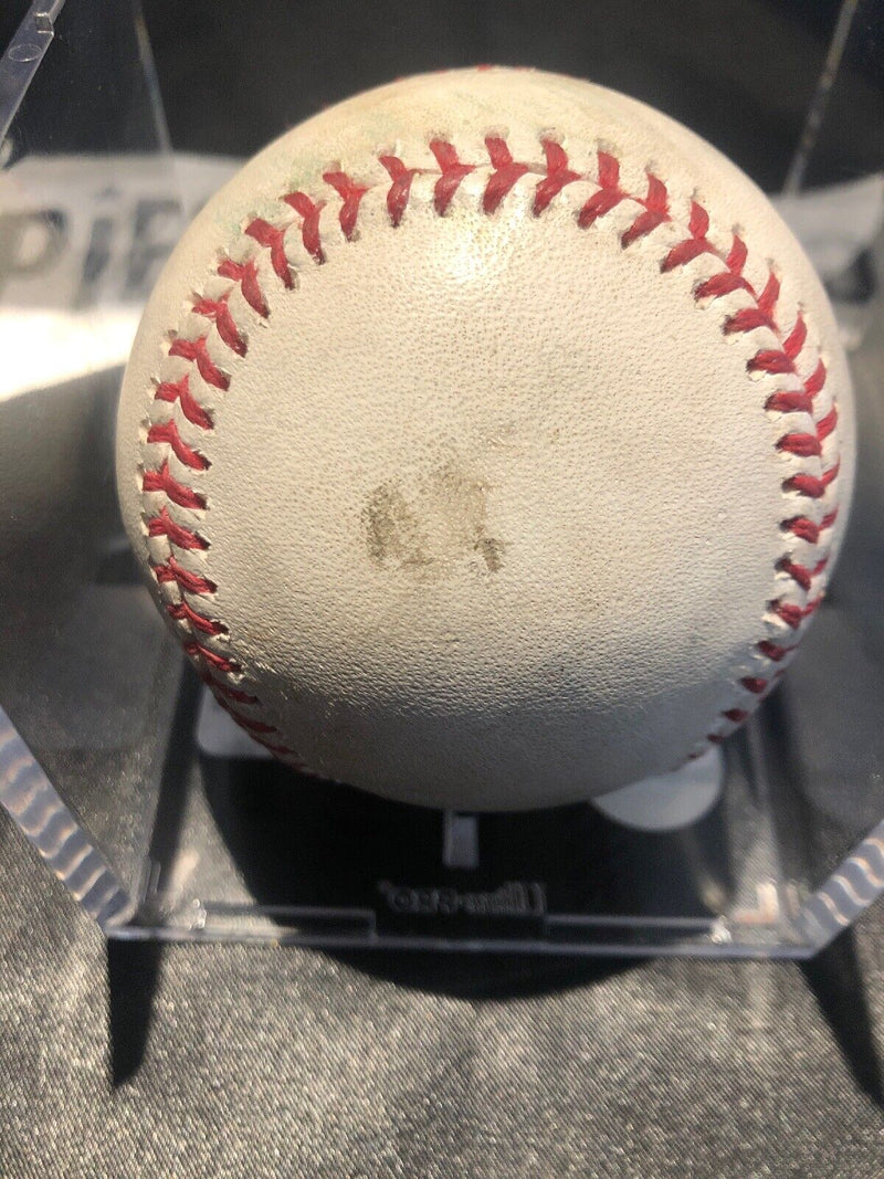 Victor Robles MLB Game Used Double Baseball 8/14/19 Career Double 