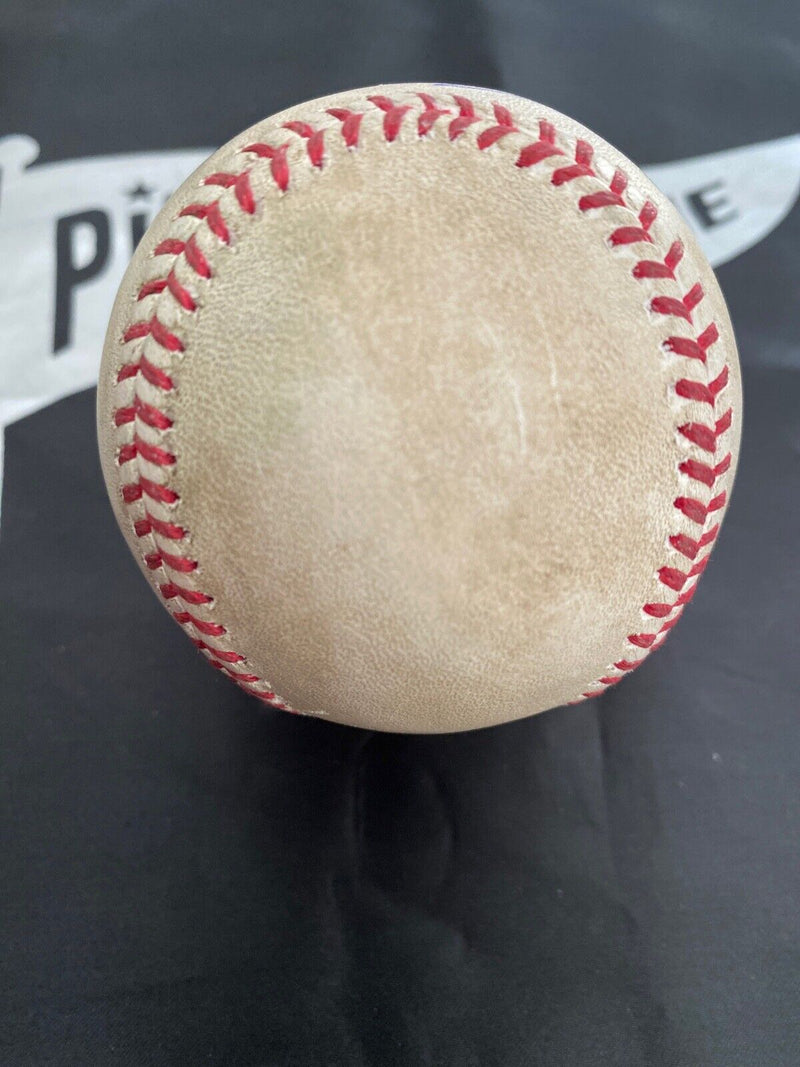 Buster Posey MLB Game Used Single, RBI Autographed Baseball Hit 