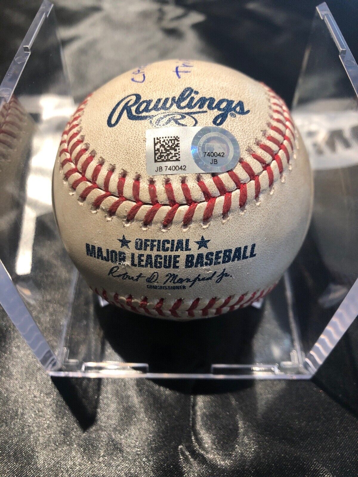 Juan Soto MLB Game Used Triple Signed Baseball 5/23/19 Career Triple #2 Nats