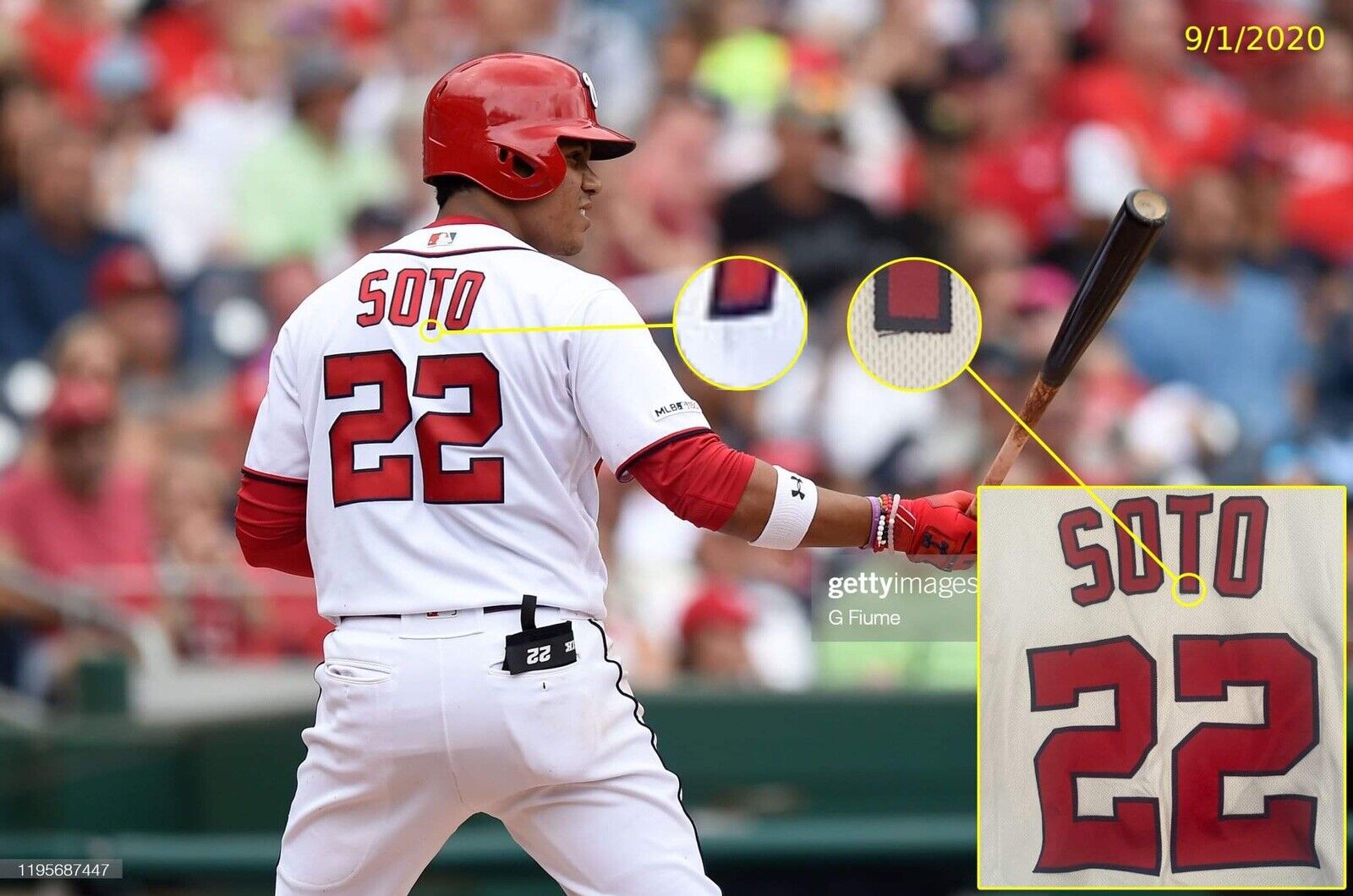 Juan Soto MLB Game Used World Series Season Jersey Career HR #50 3HR Nationals