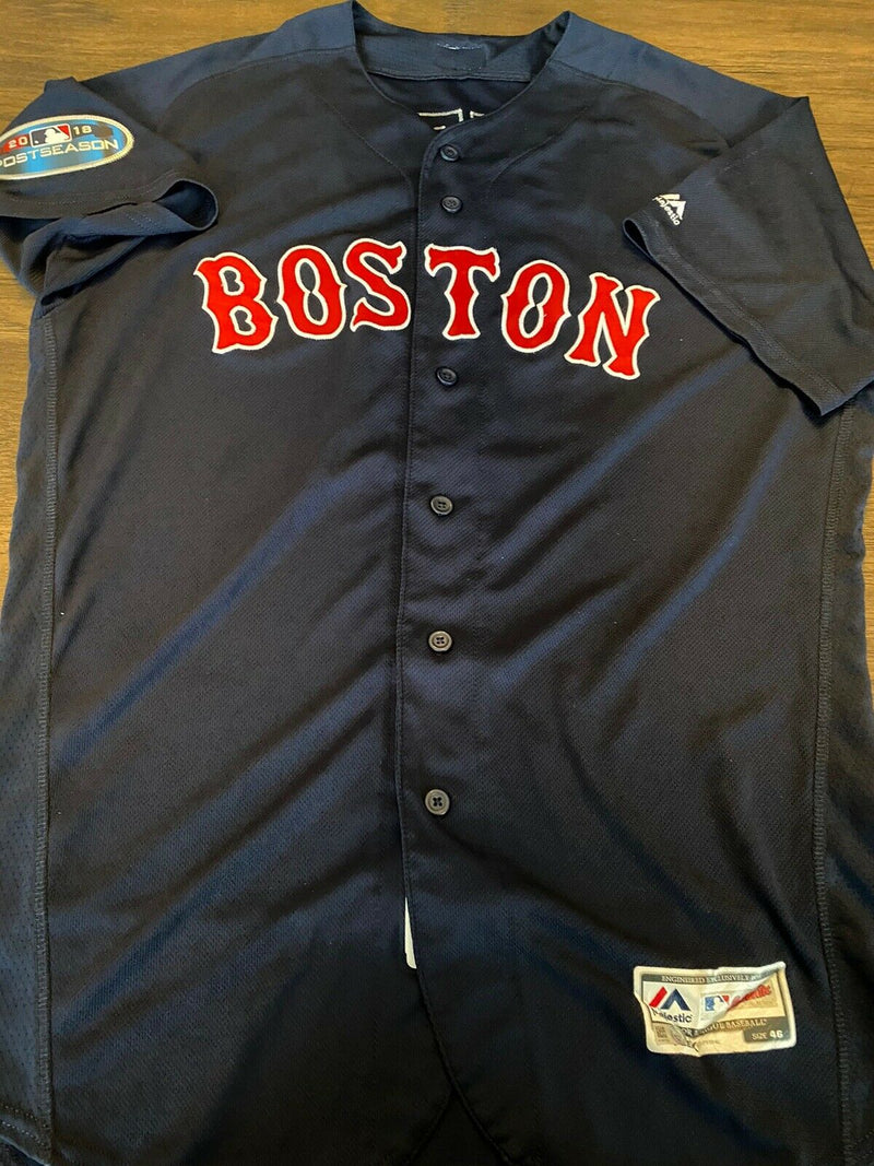 Piece of The Game Rafael Devers MLB Game used 2018 Red Sox Jersey 9/21/2018 Career HR #28