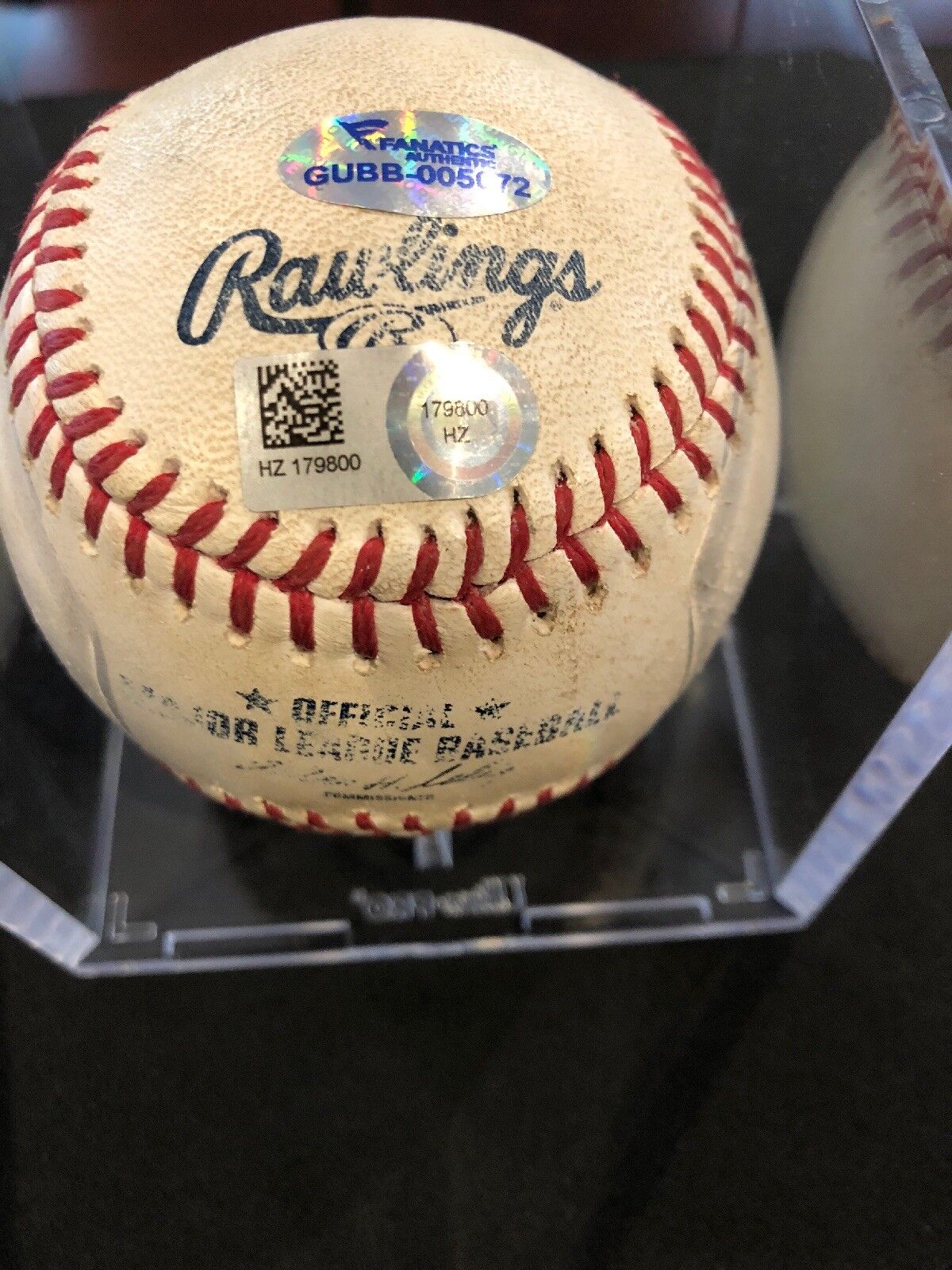 Paul GoldSchmidt MLB Game Used Logo Autographed Ball 6/28/14 Arizona vs Padres