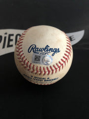 Austin Meadows MLB Game Used Single Baseball 9/14/19 Career Hit #192 Tampa Rays