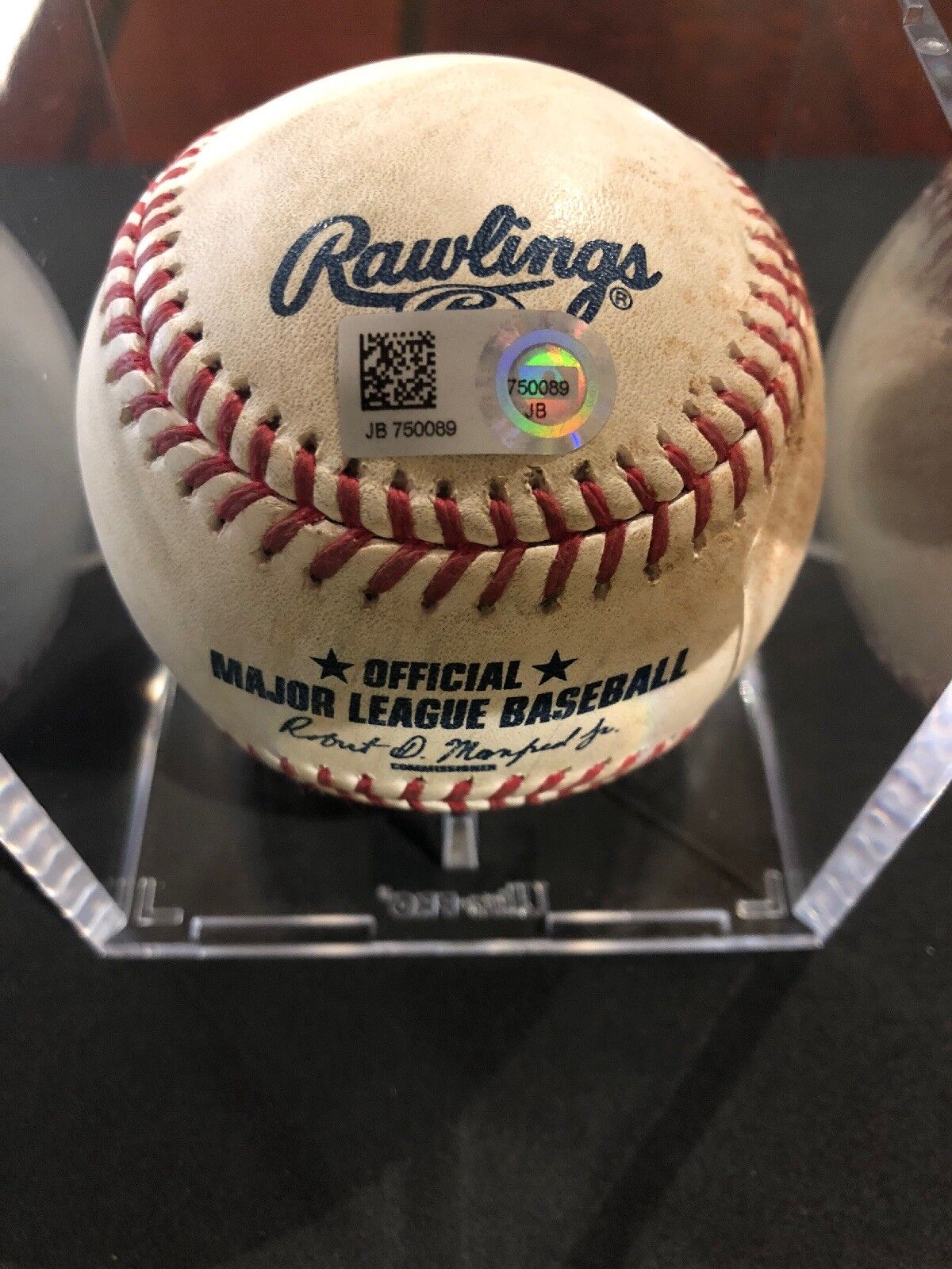 Bryce Harper MLB Game Used Single RBI 4/26/16 Hit #549 Phillies vs Nationals