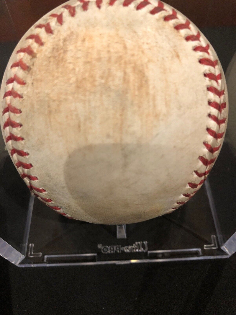 Giancarlo Stanton MLB Game Used Foul Ball Baseball 4/16/17 MVP Year! Matt Harvey