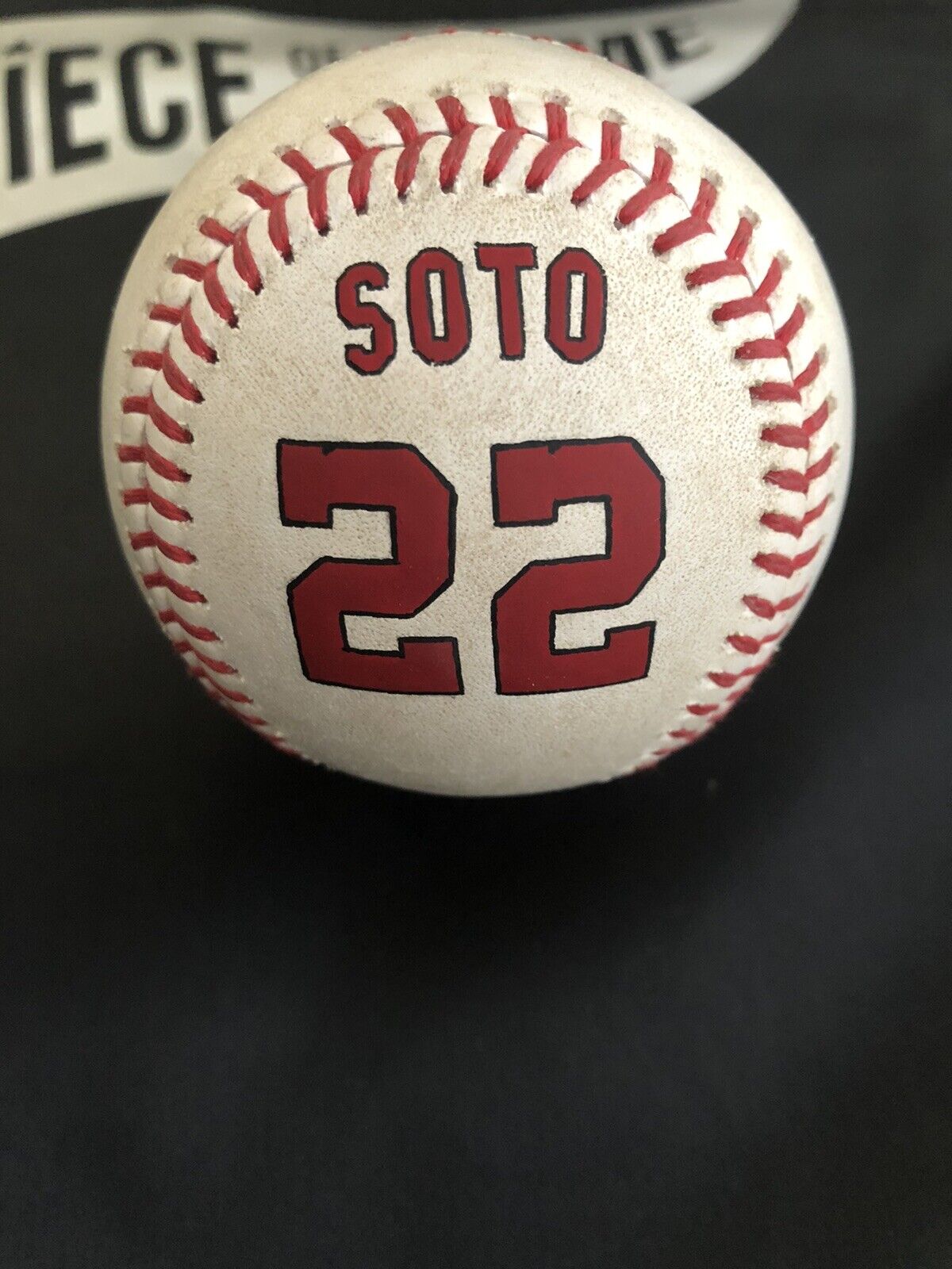 Juan Soto Baseball Authenticated Masterpieces Game-Used, Autographed Baseball
