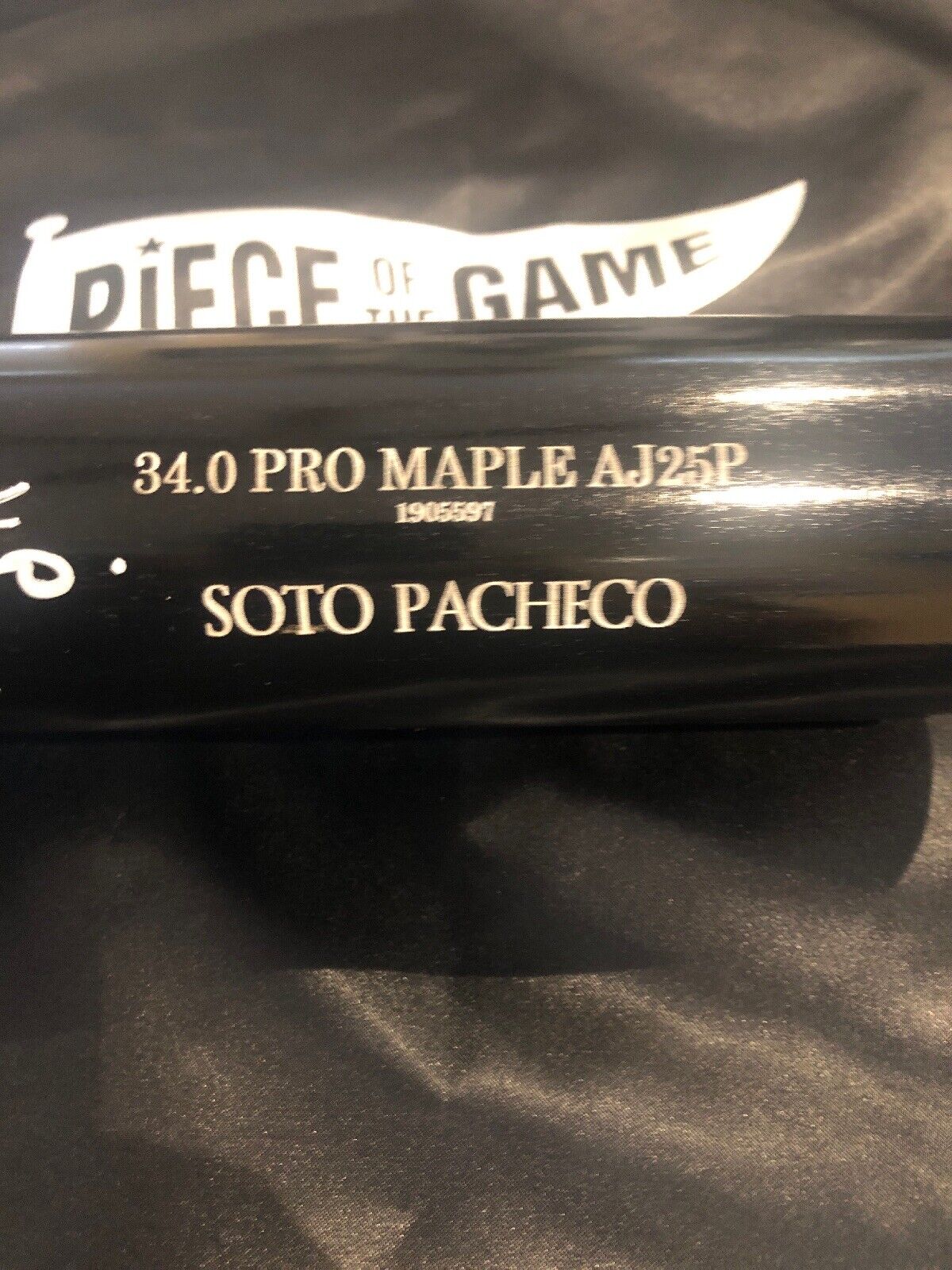 Juan Soto Autographed Old Hickory Game Model Black 34" Bat Washington Nationals