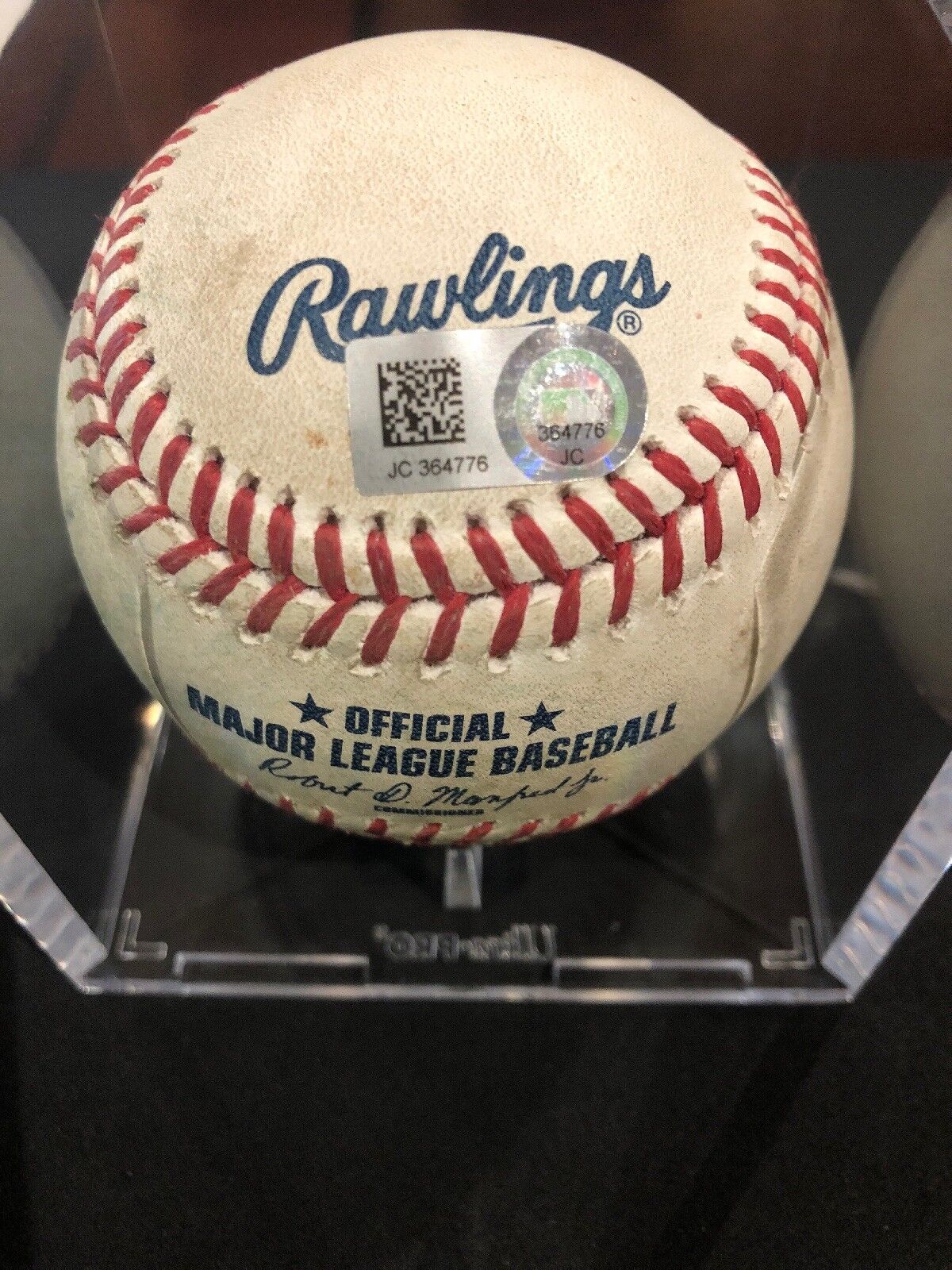 Bryce Harper MLB Game Used Single 7/3/17 Hit #742 Mets vs Nationals , Phillies