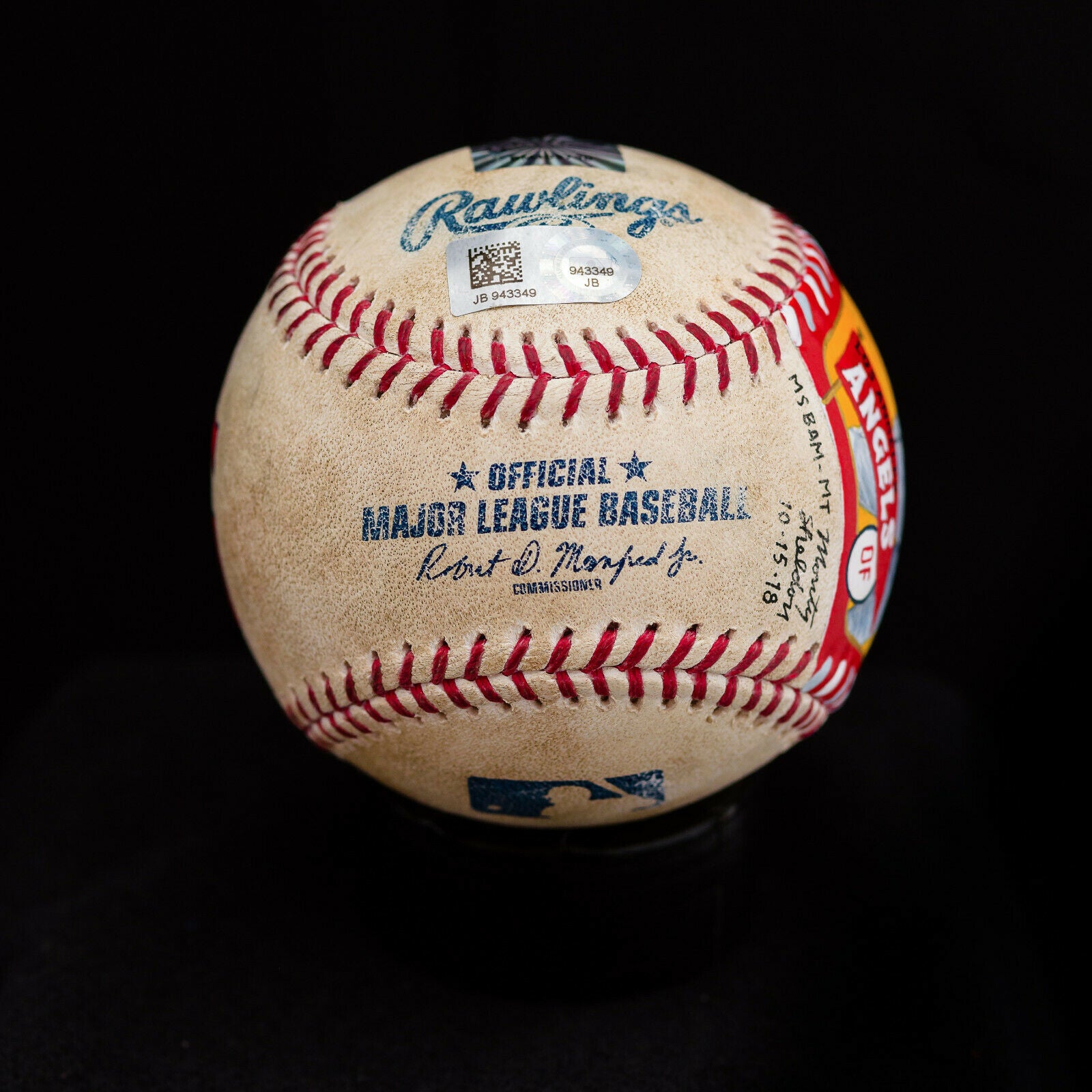 Mike Trout Baseball Authenticated Masterpieces Game-Used, Autographed Baseball