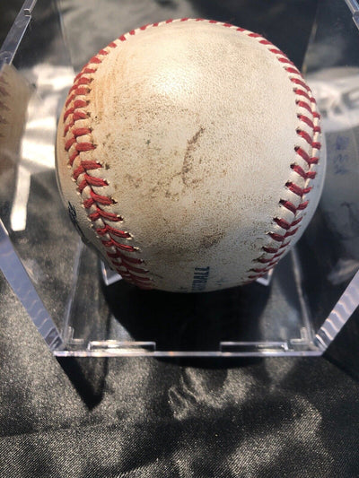 Juan Soto MLB Game Used Double Signed Baseball 9/26/18 Career Double #24 Nats
