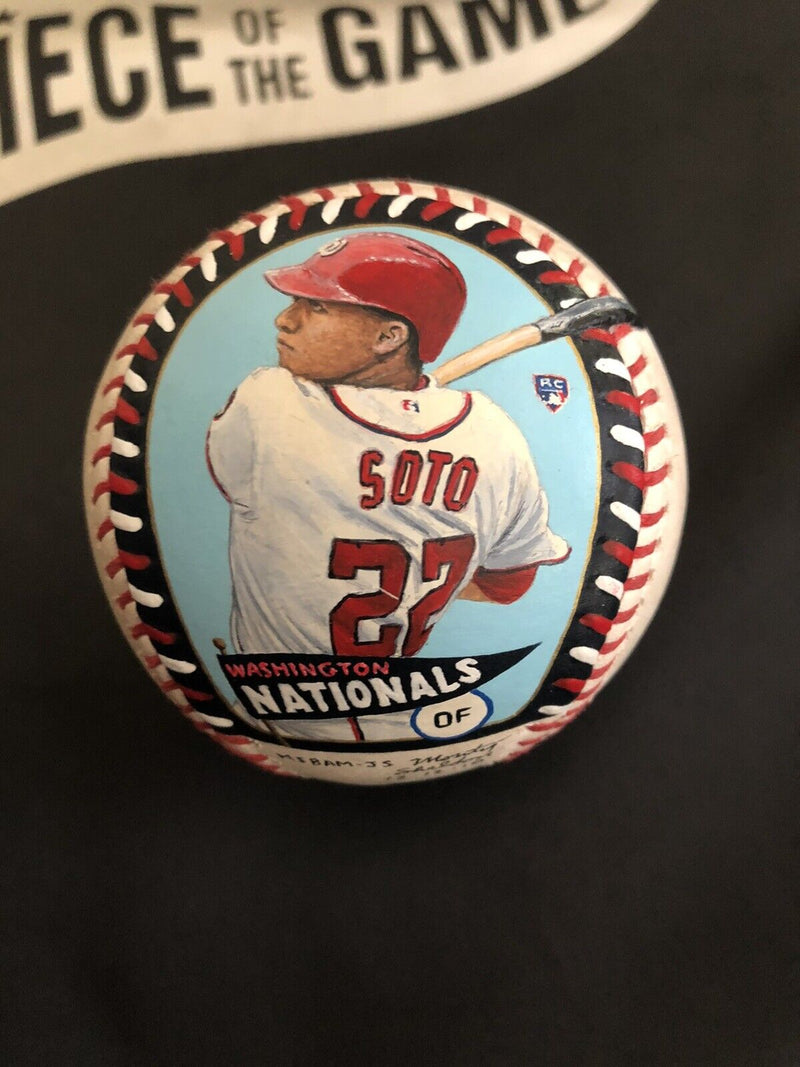 Juan Soto Baseball Authenticated Masterpieces Game-Used, Autographed Baseball
