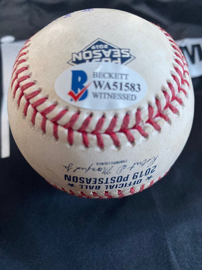 Gleyber Torres MLB ALCS Game Used RBI Double Baseball 10/12/19 RBI Record Ball