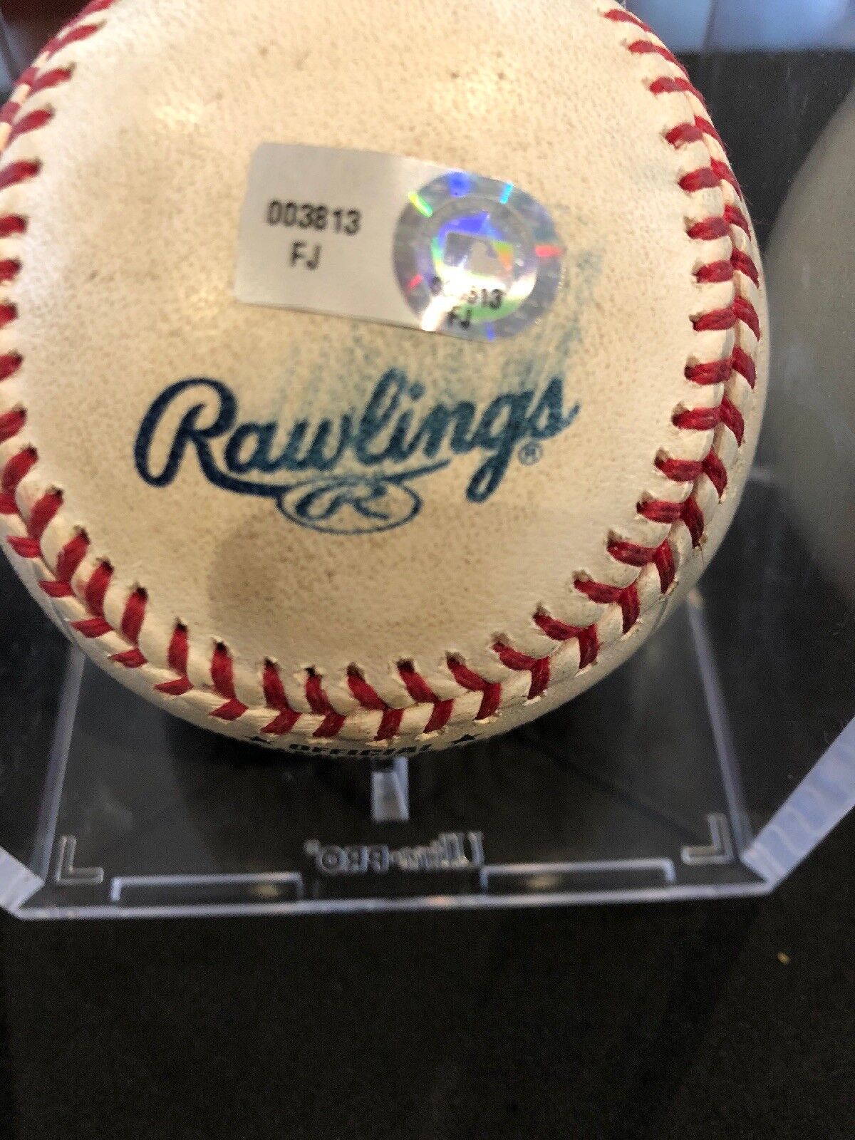 David Ortiz MLB Game Used Autographed Ball 5/16/10 Boston vs Detroit