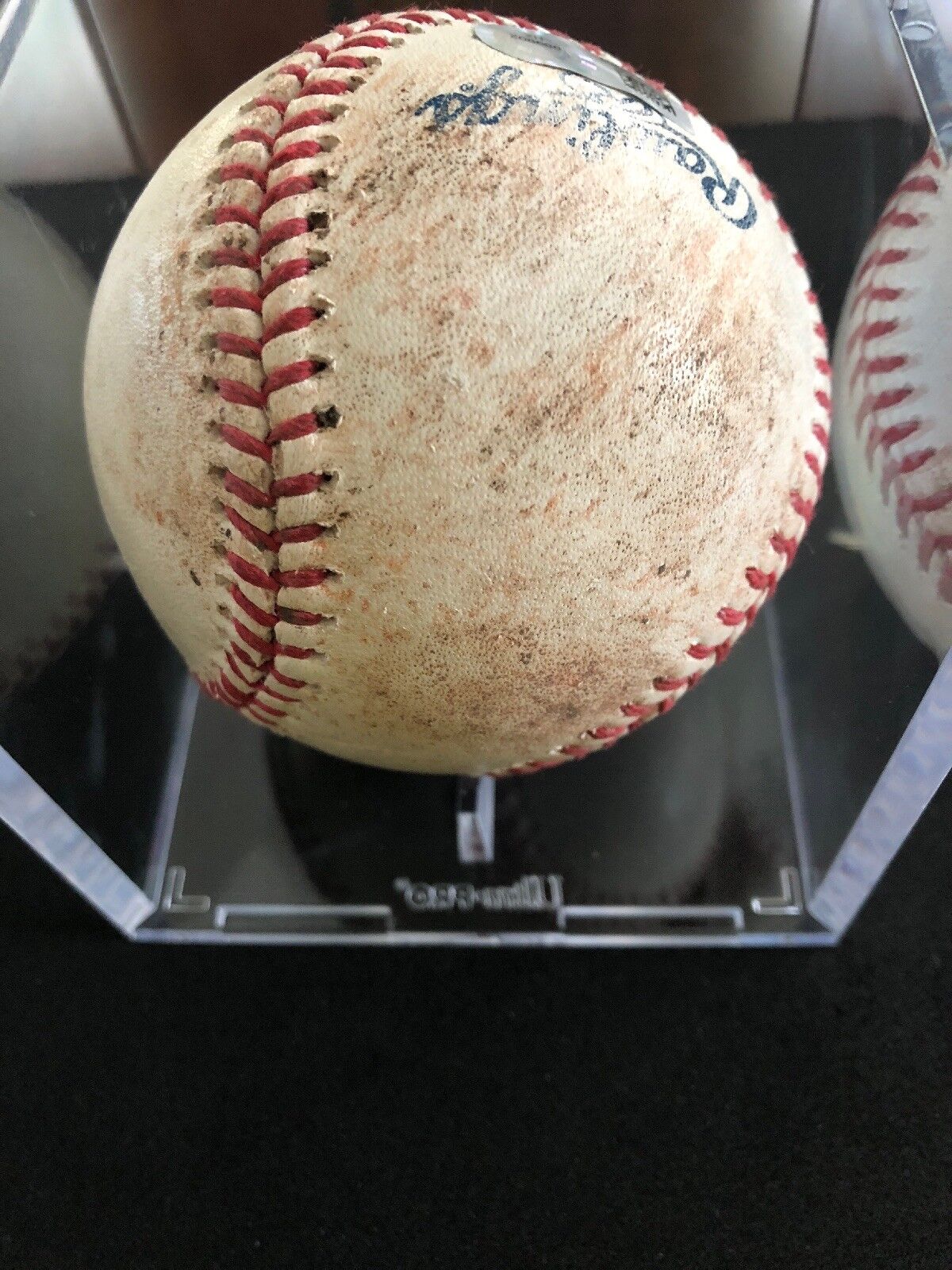 Greg Bird MLB Game Used Single Signed Logo Baseball 9/5/17 Career Hit #55