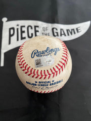 Bryce Harper MLB Game Used Single Baseball Max Scherzer 2000th K Game 6/11/17