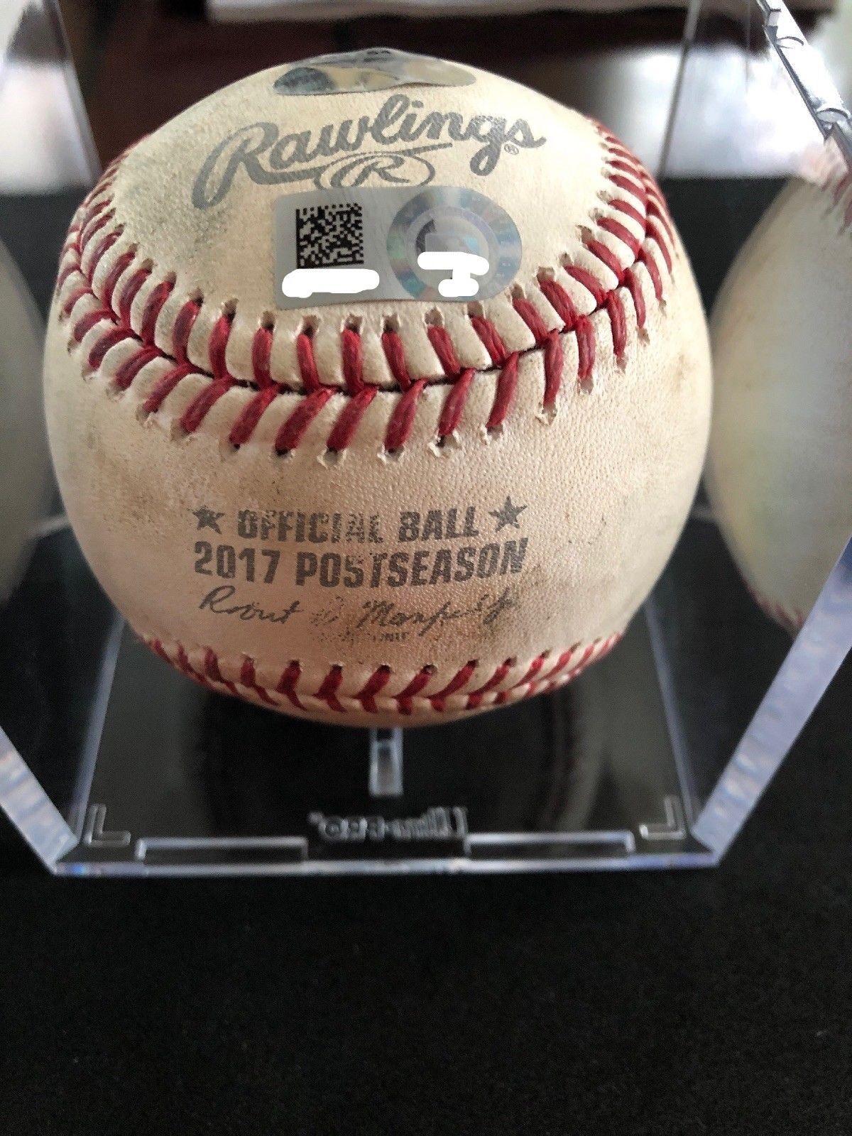 Aaron Judge MLB Game Used Post Season Baseball 10/8/2017 Yankees vs Indians