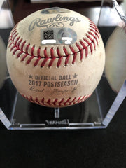 Aaron Judge MLB Game Used Post Season Baseball 10/8/2017 Yankees vs Indians