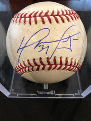 David Ortiz MLB Game Used Autographed Ball 5/16/10 Boston vs Detroit