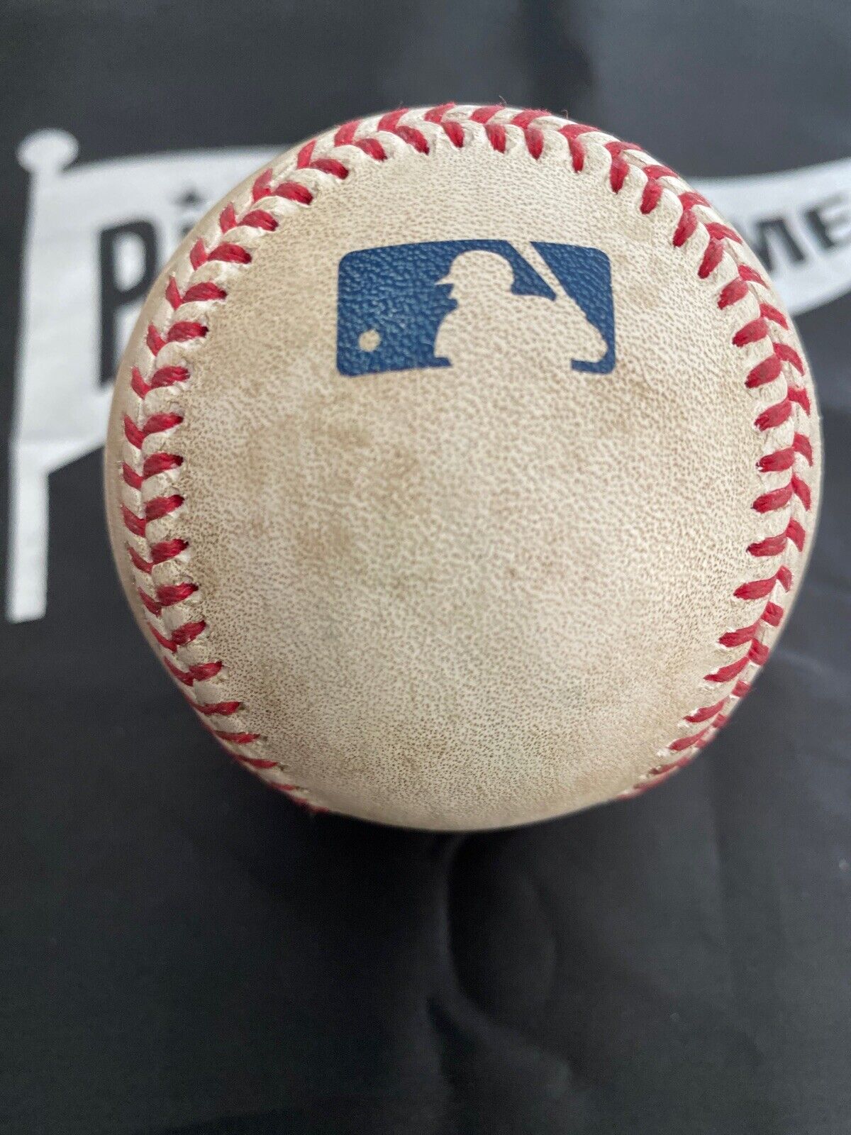 Buster Posey MLB Game Used Single, RBI Autographed Baseball Hit #1015 Giants