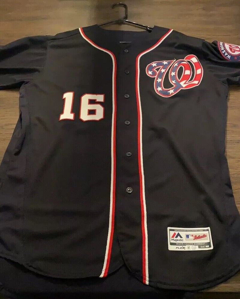 VICTOR ROBLES MLB GAME USED 2019 NATIONALS JERSEY CHAMPIONSHIP SEASON