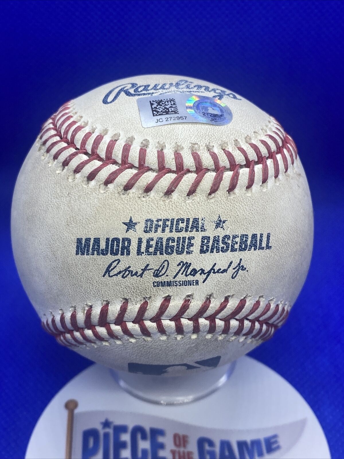 Miguel Cabrera MLB Game Used Double RBi's Autographed Baseball Career Hit #2658