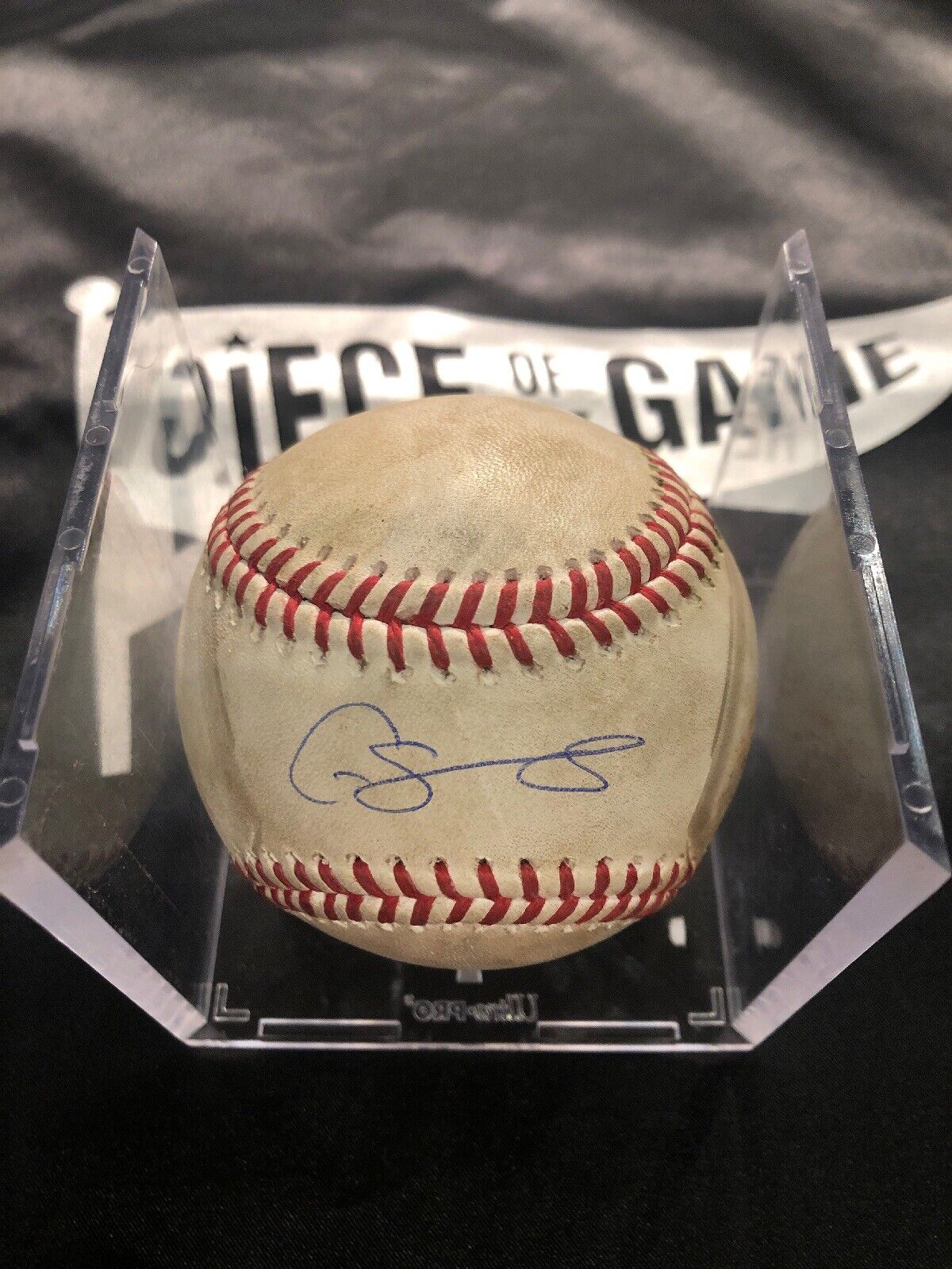 Gary Sanchez Game Used MLB Authenticated Double Autographed Baseball 4/28/18