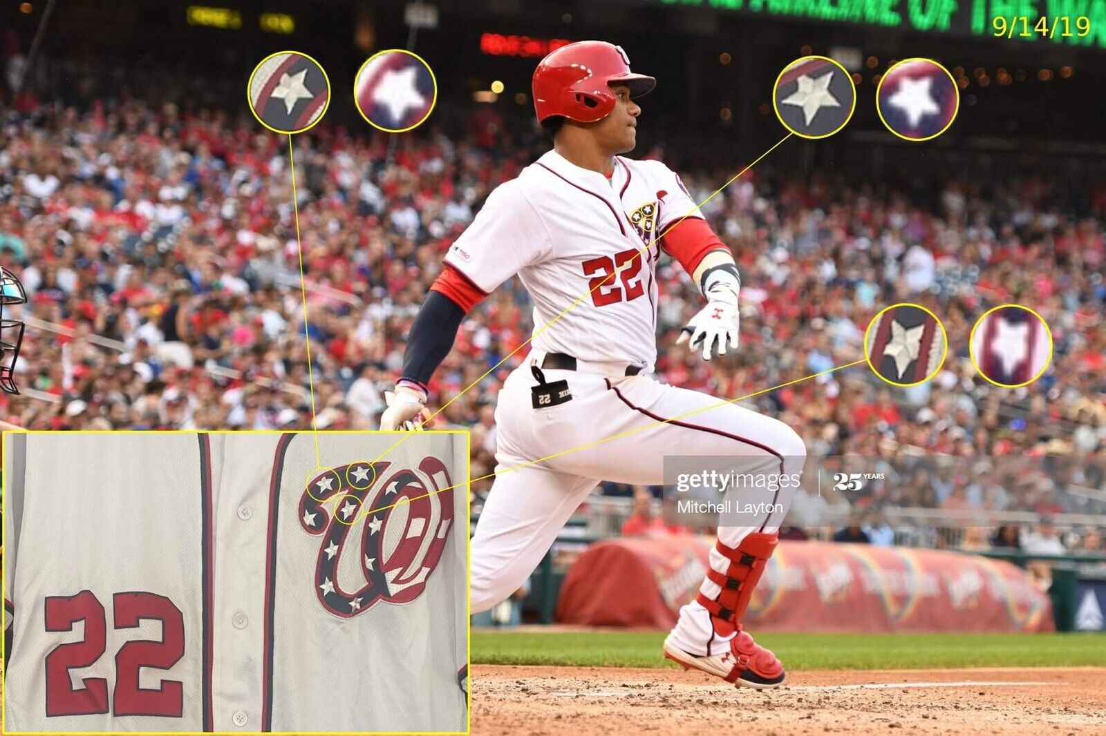 Juan Soto MLB Game Used World Series Season Jersey Career HR #50 3HR Nationals