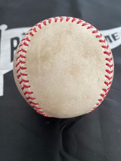 Buster Posey MLB Game Used Single, RBI Autographed Baseball Hit #1015 Giants