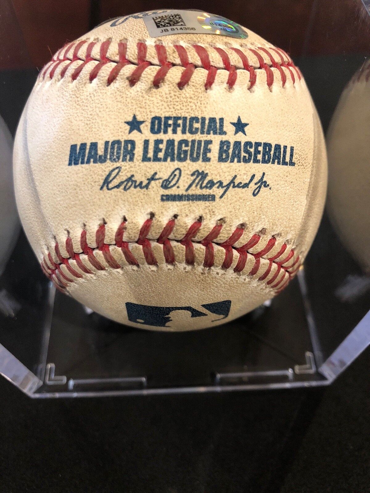 Gary Sanchez Game Used Baseball Rookie Year Autographed Baseball 8/28/16