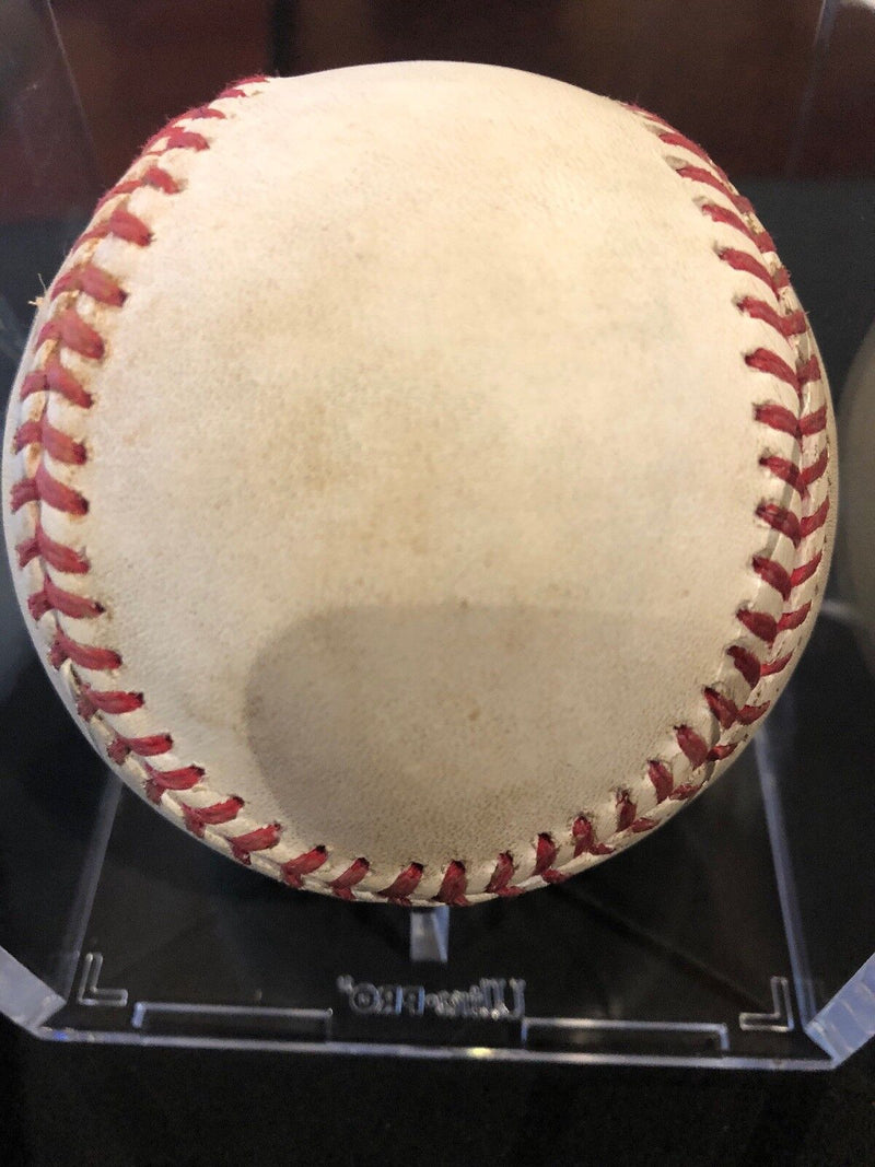 Gary Sanchez Game Used Baseball Rookie Year Autographed Baseball 9/11/16