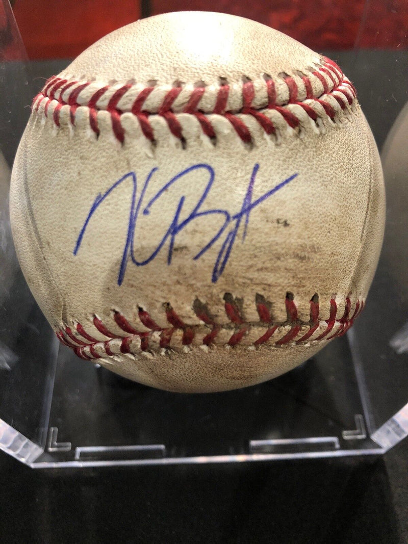 Kris Bryant Game Used Basebal Rookie Year Autographed Baseball 8/1/15 ROY