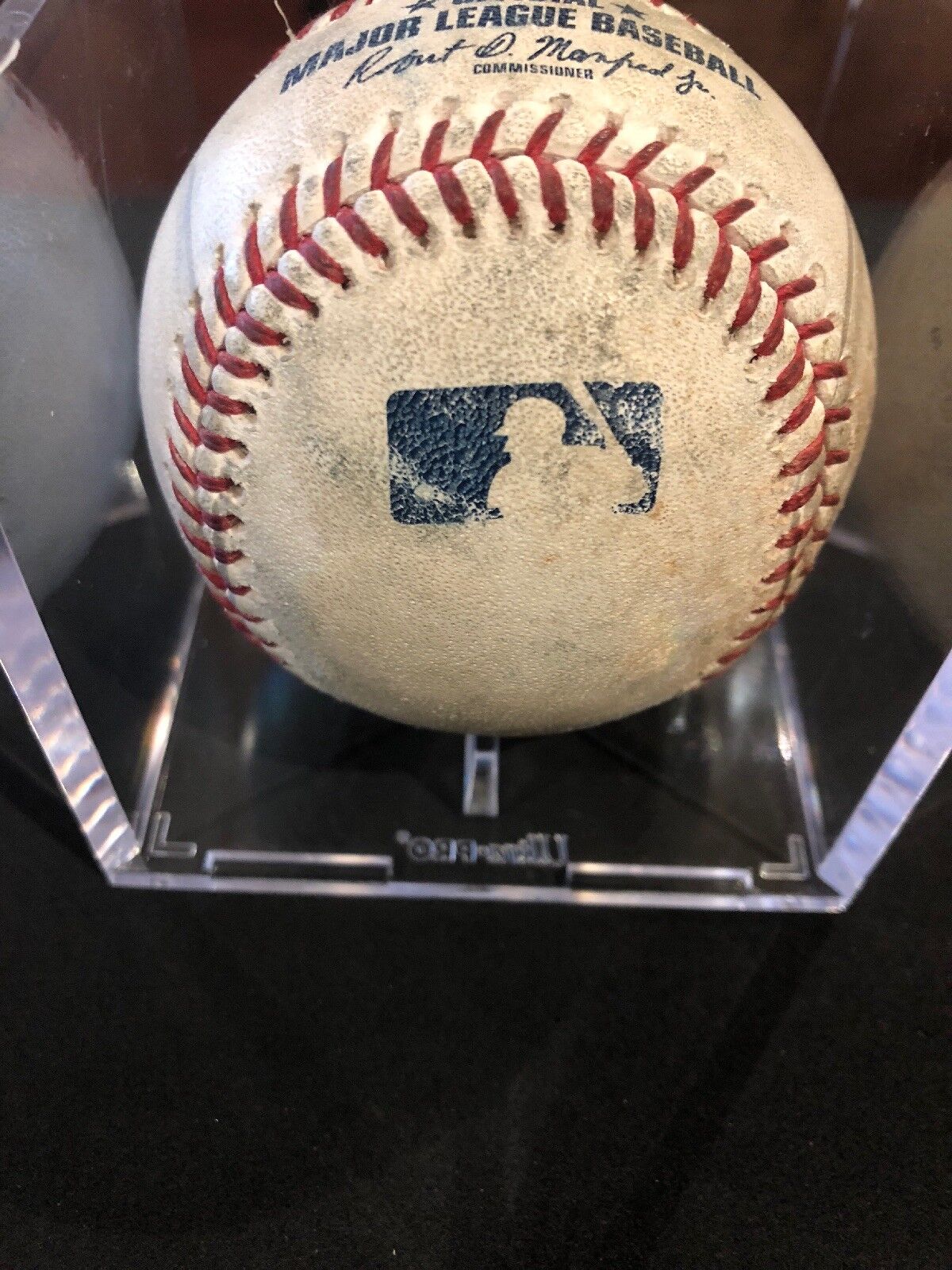 Bryce Harper MLB Game Used Single 4/8/18 Hit #792 3 Player Ball Mets vs National