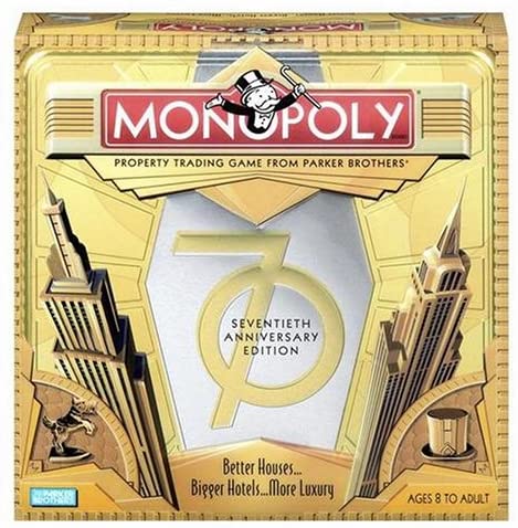 Hasbro Monopoly Game 70th Anniversary Edition