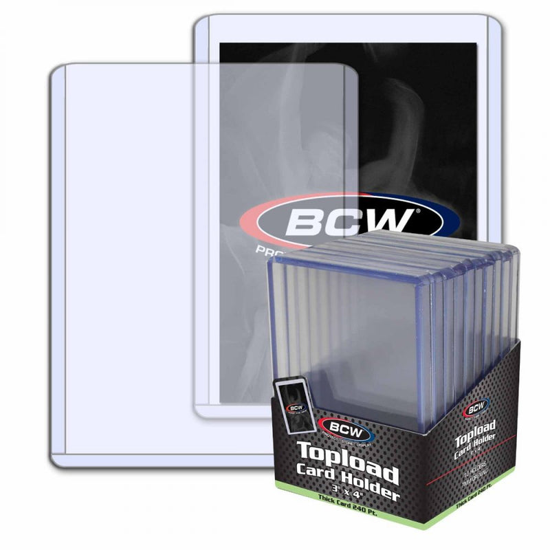 Bcw Toploader Thick card 240 PT. Card Holder
