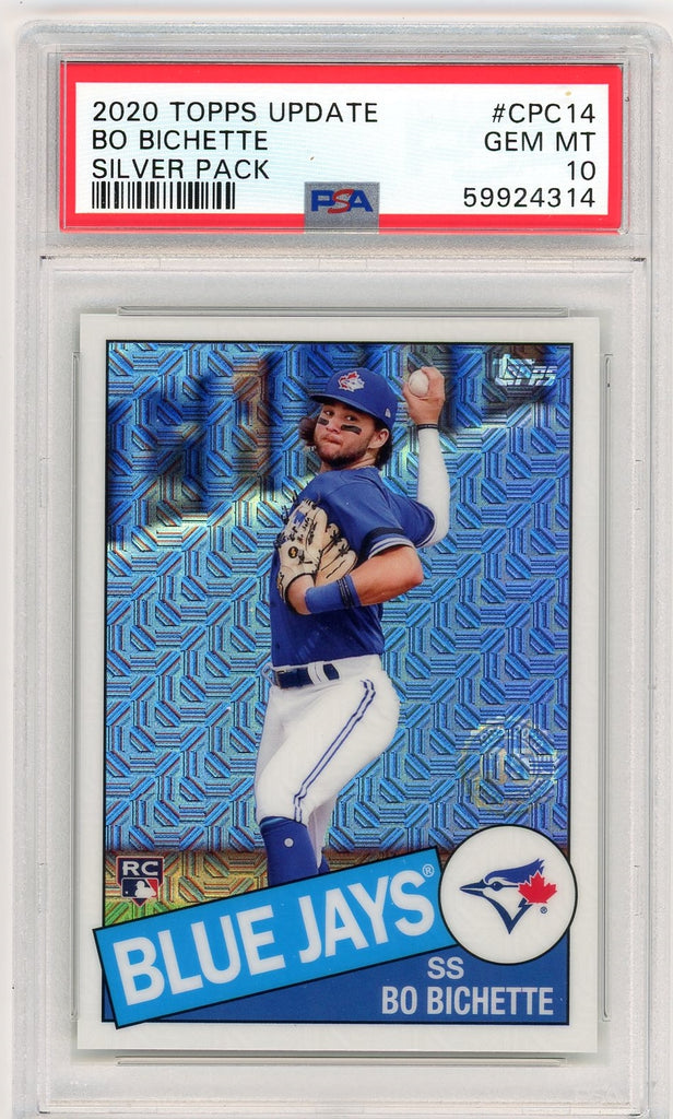 2020 Panini Legacy Purple 3 Bo Bichette Rookie 24/25 PSA 10 GEM MT