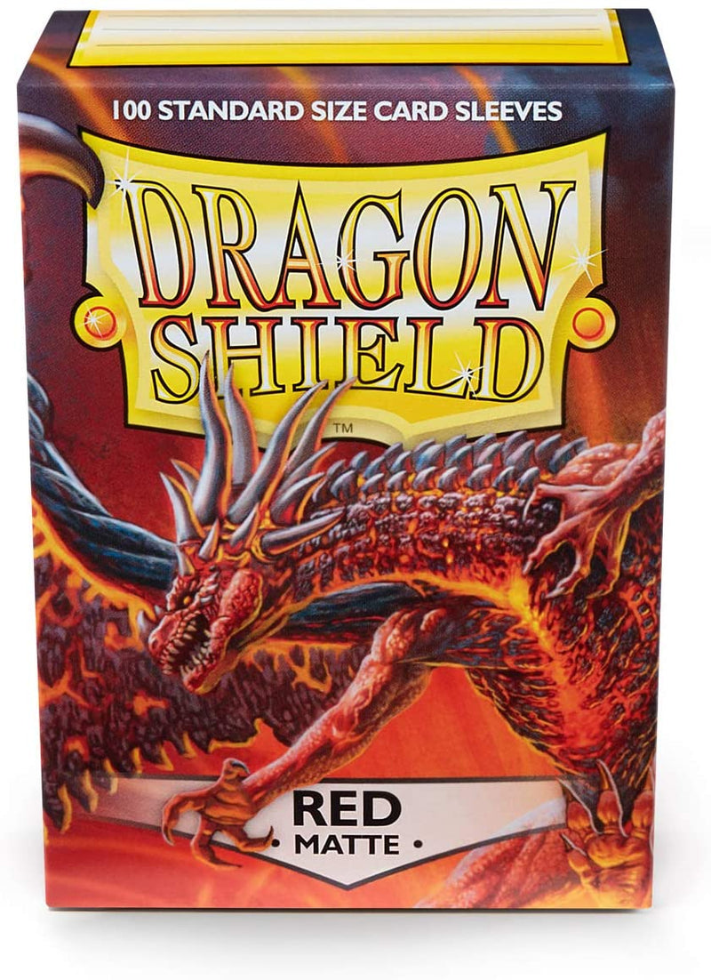 Dragon Shield Matte Red Standard Size Sleeves Individual Pack