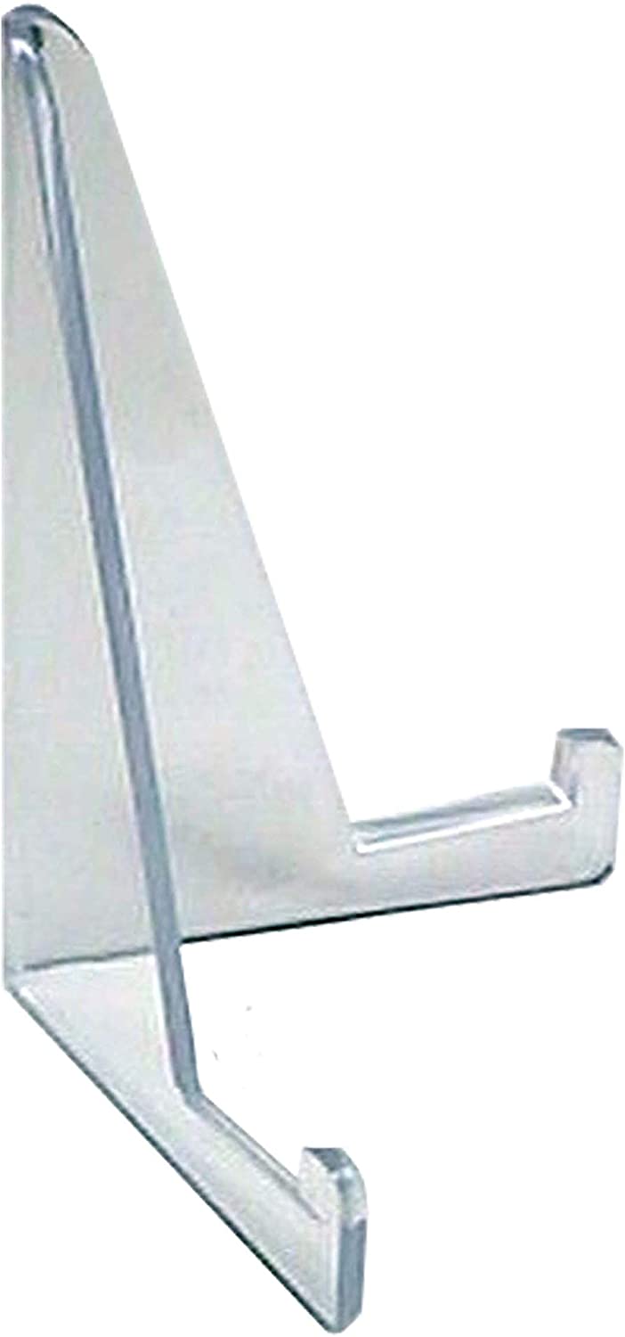 Single piece molded Acrylic card stand