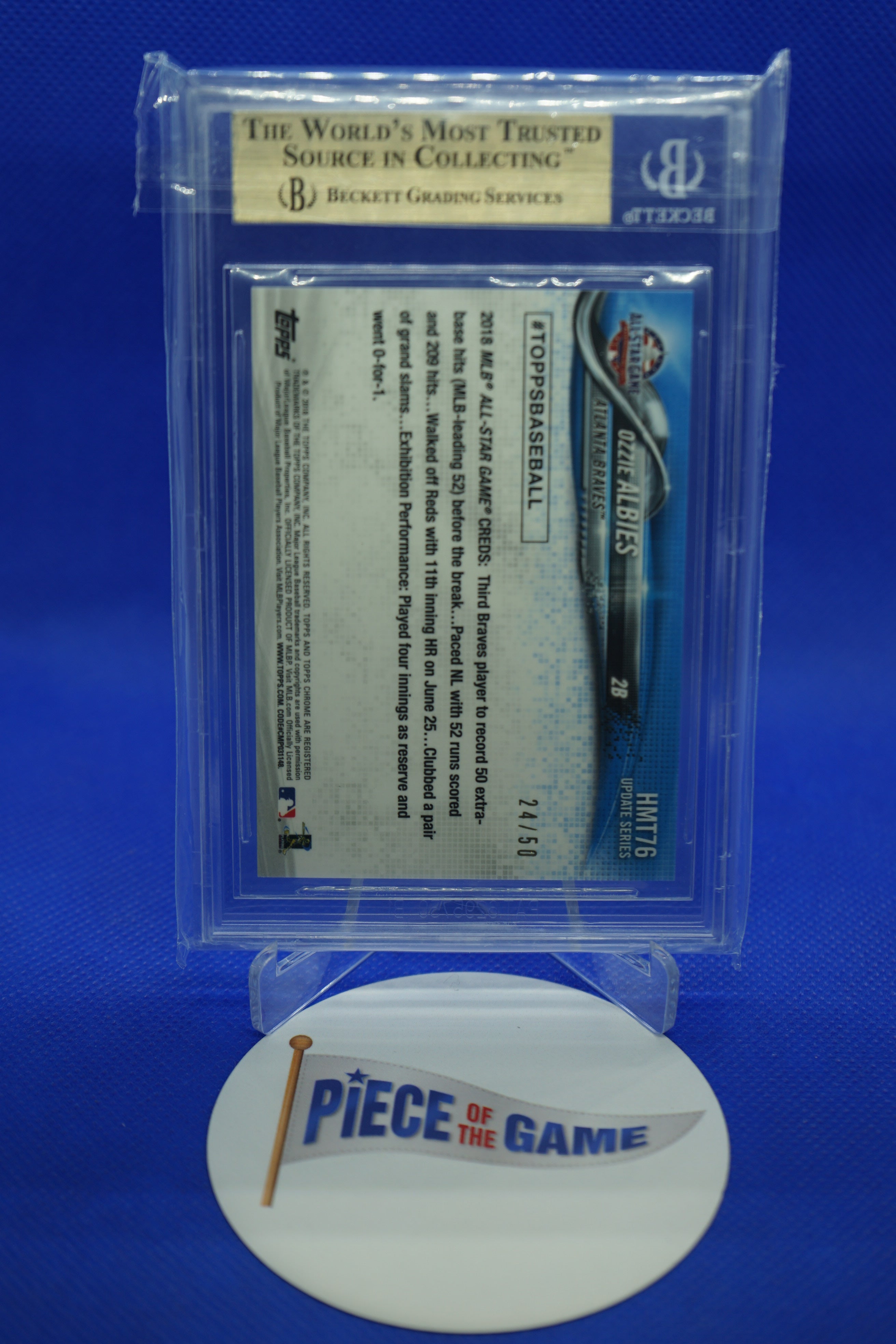 2018 Topps Chrome Update Gold Refractors Ozzie Albies 24/50 BGS 9.5 0012180251