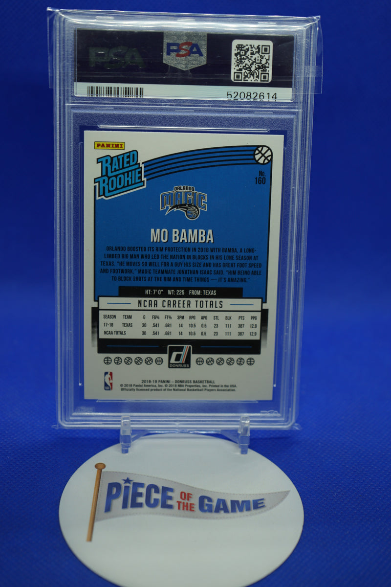 2018 Panini Donruss Green/Yellow Laser Mo Bamba Rated Rookie PSA 10