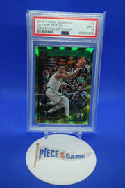 Jayson Tatum 201819 Panini Donruss Green/Yellow Laser PSA 9