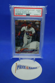 2018 Topps Chrome Complete Set Rookie Relic Ronald Acuna Jr. PSA 9