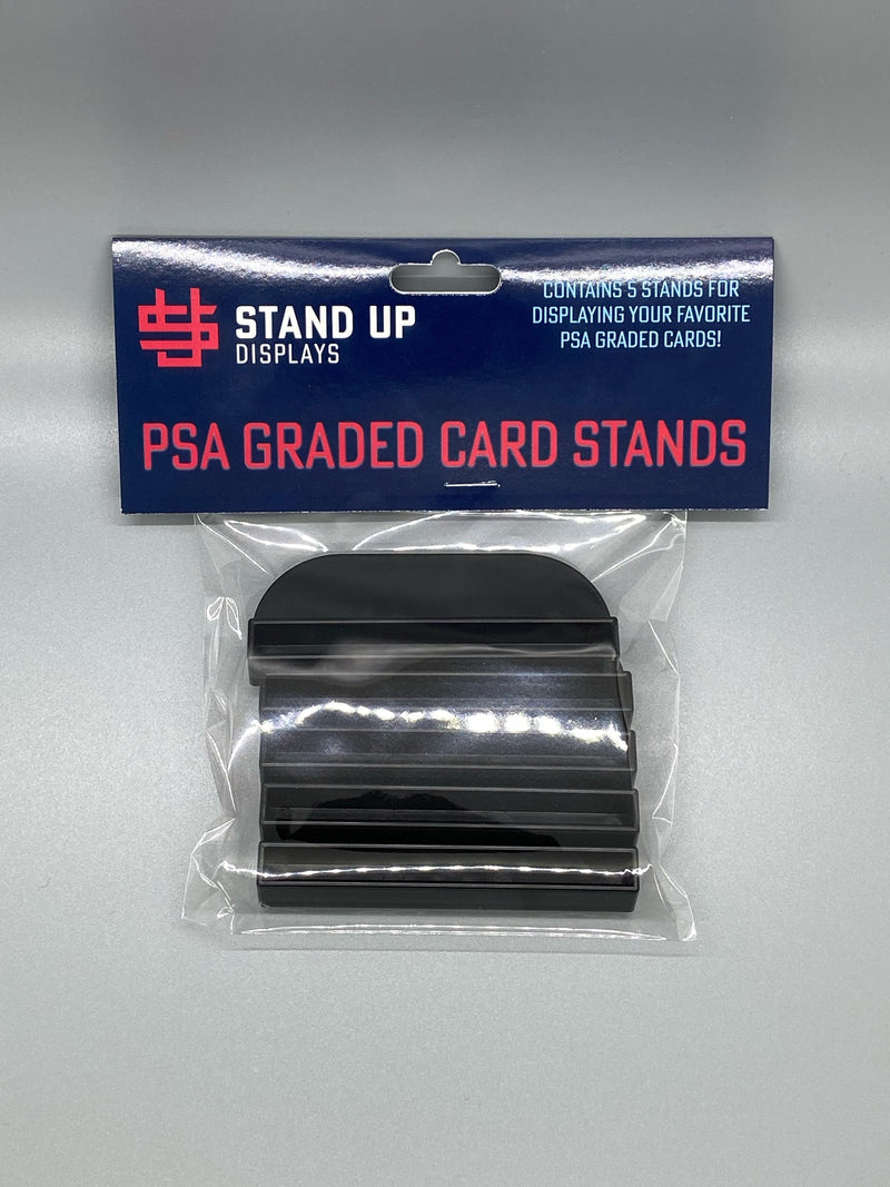PSA Graded Card Display Stands - 5 Pack - Black