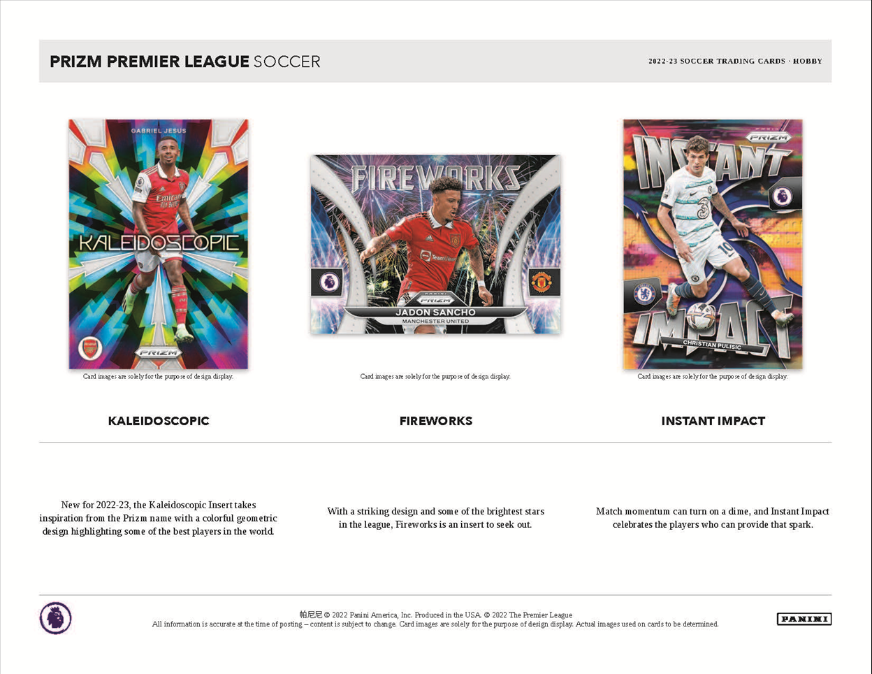 2022-23 Panini Prizm Premier League Soccer Hobby Box
