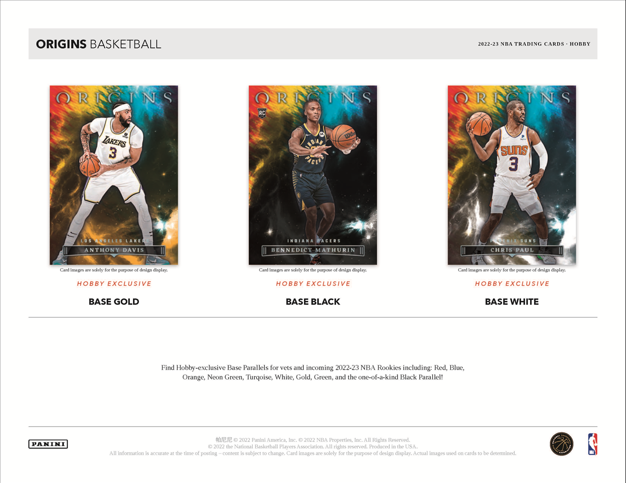 2022-23 Panini Origins Basketball Hobby Box