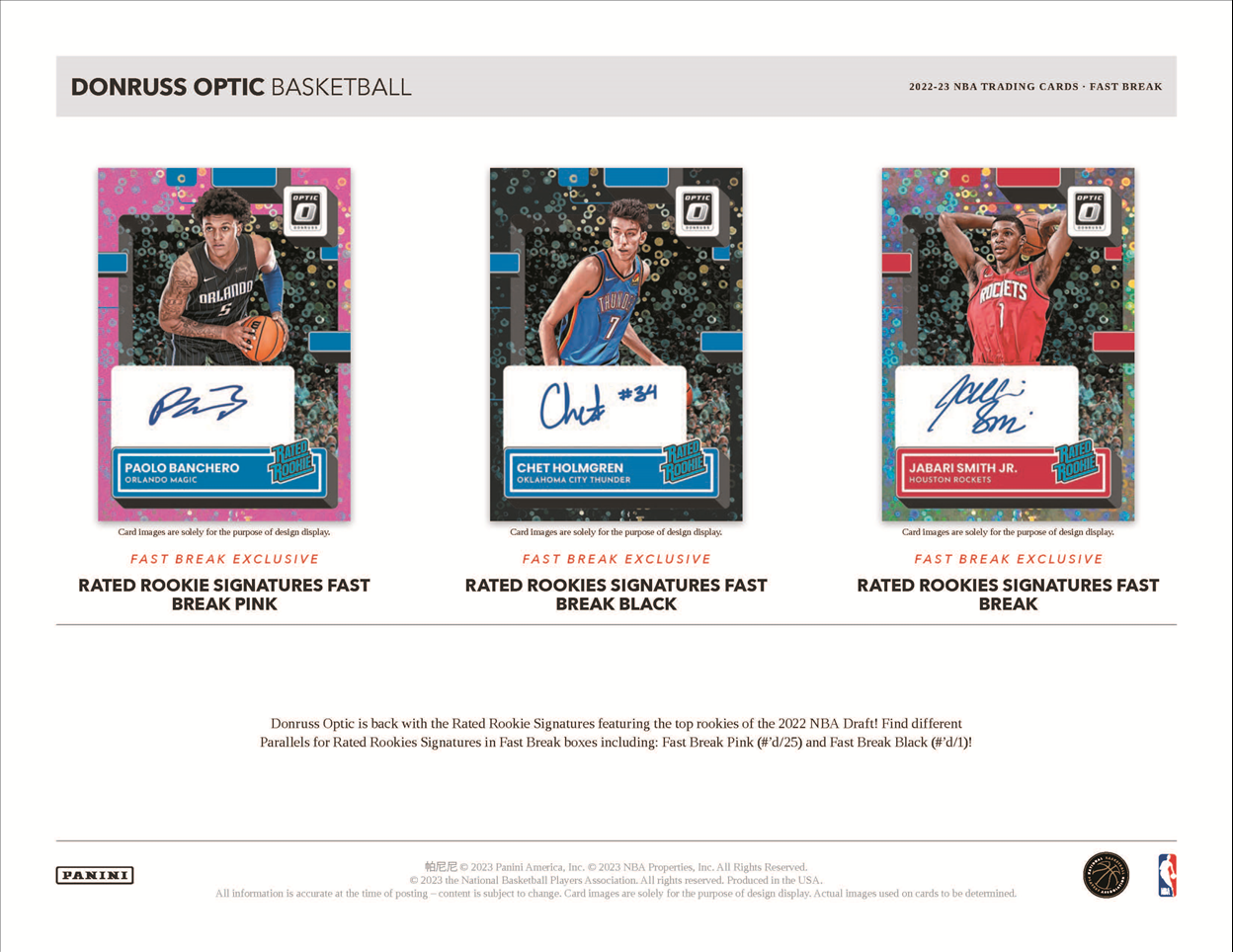 2022-23 Panini Donruss Optic Basketball Fast Break Box