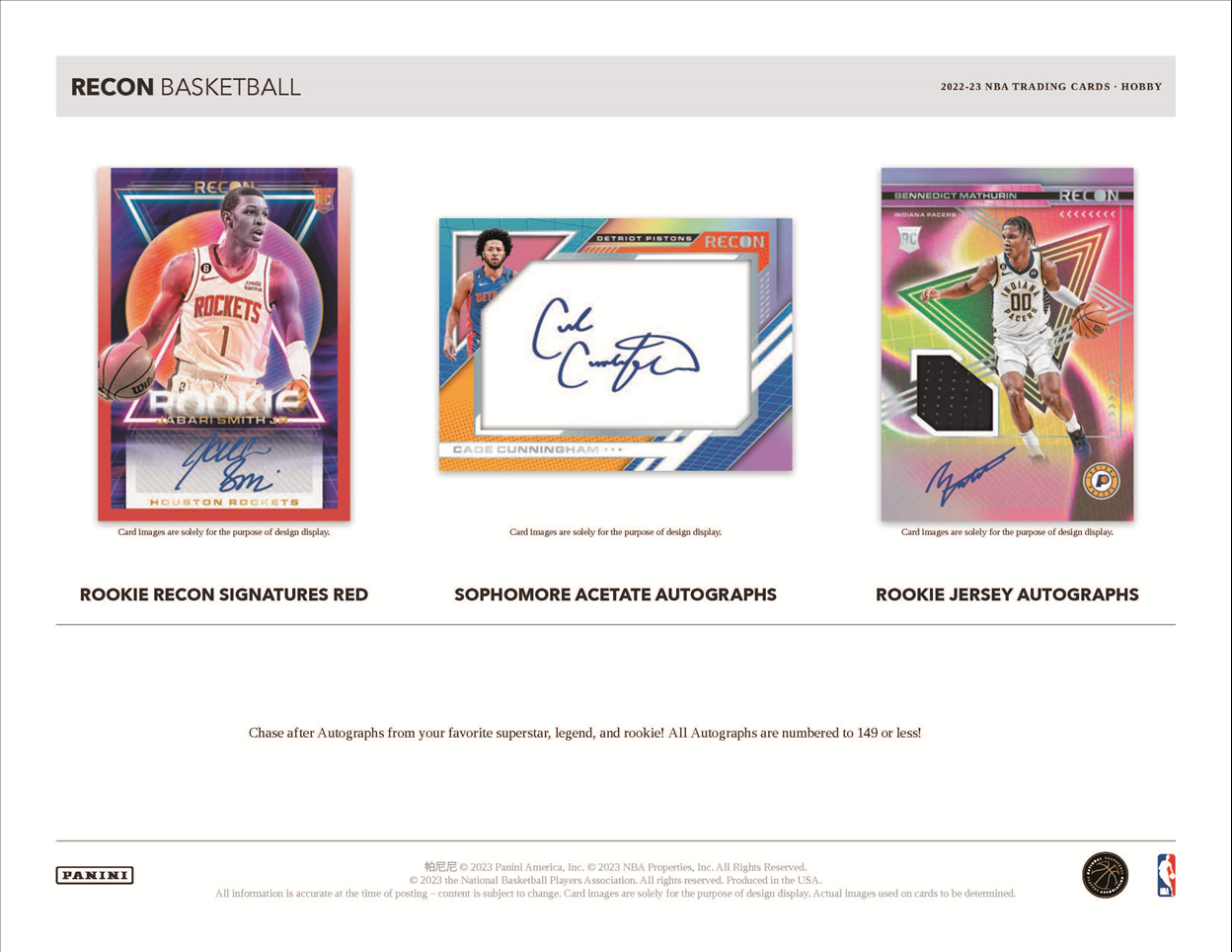 2022-23 Panini Recon Basketball Hobby Box