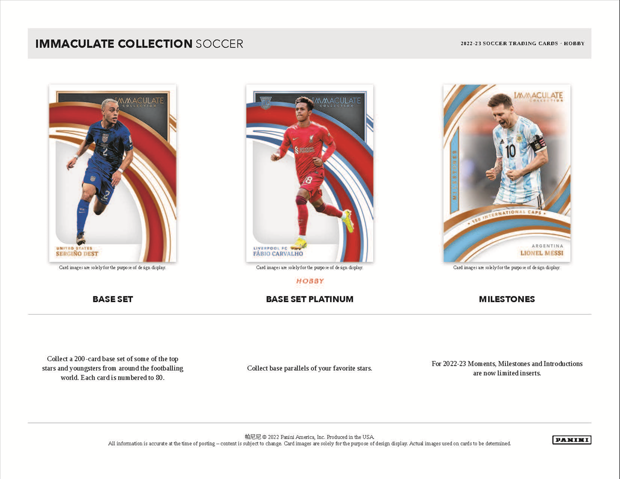 2022 Panini Immaculate Soccer Hobby 6 Box Case