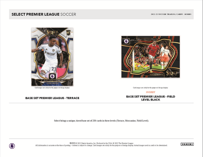 2022-23 Panini Select Premier League Soccer Hobby Box